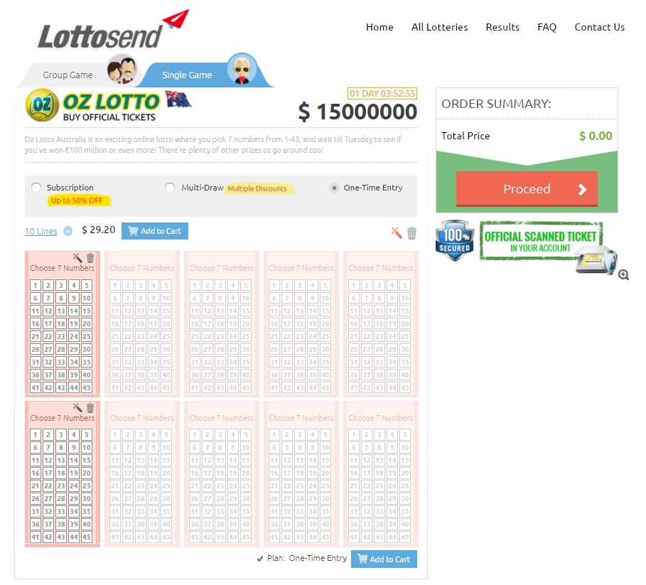 Play Oz Lotto Online - Lottosend.com