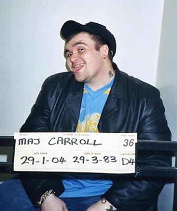 Norfolk Police released this mugshot of Michael Carroll in 2004 after he admitted a series of drug offences (Image: PA)